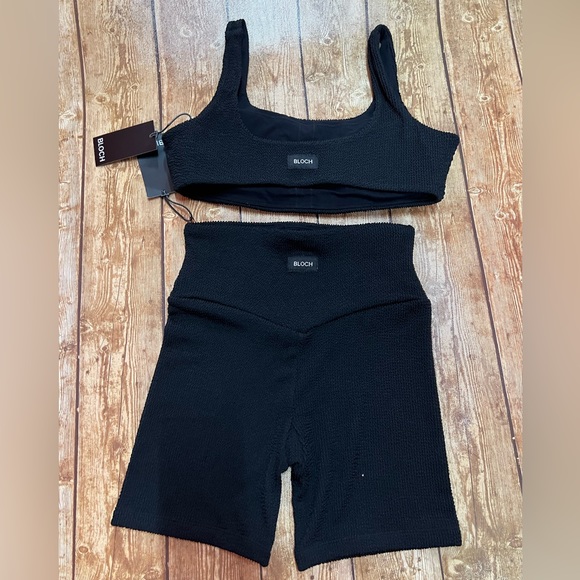 NWT BLOCH Crnkle Crop Top & Bottom - Picture 4 of 6